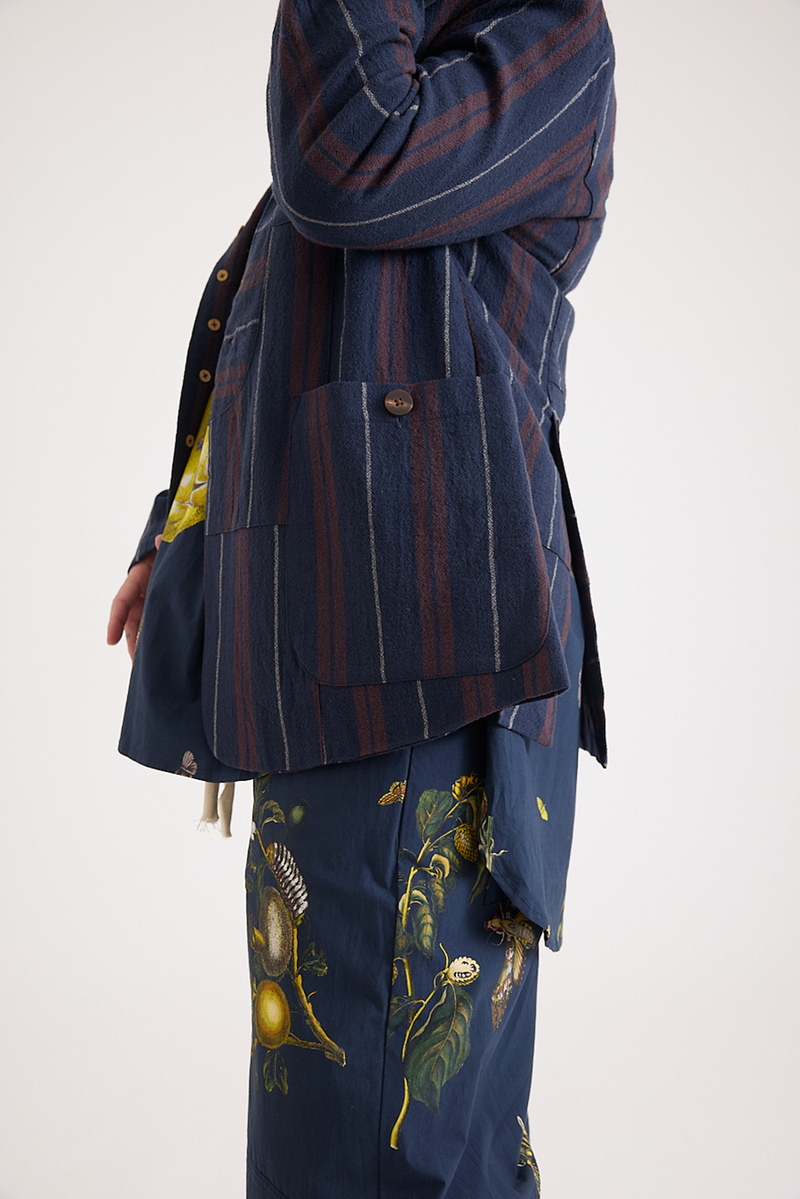 Aleksandr Manamis - Jacket - Red/Blue Striped