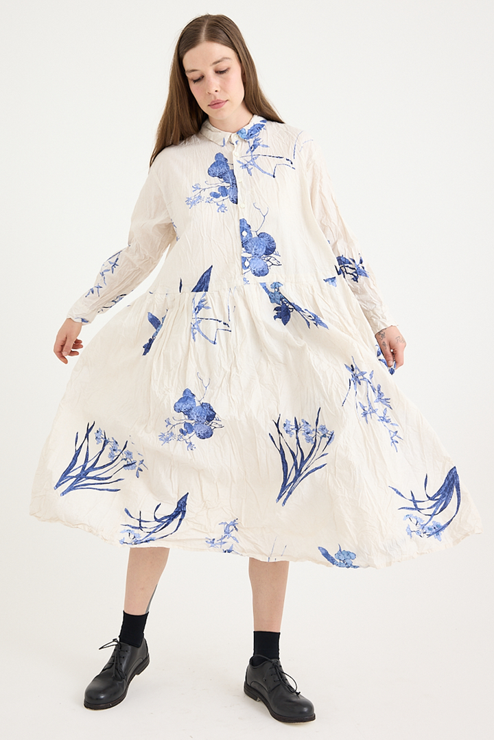 Pas De Calais - Japonism Flower Print Dress