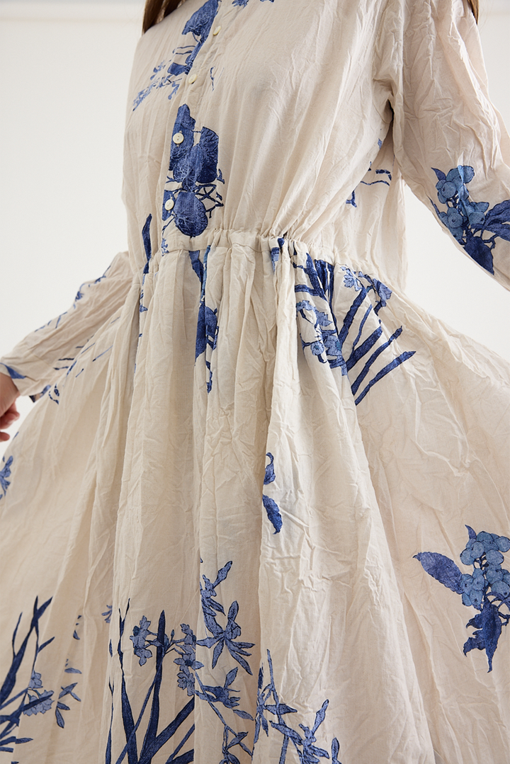 Pas De Calais - Japonism Flower Print Dress