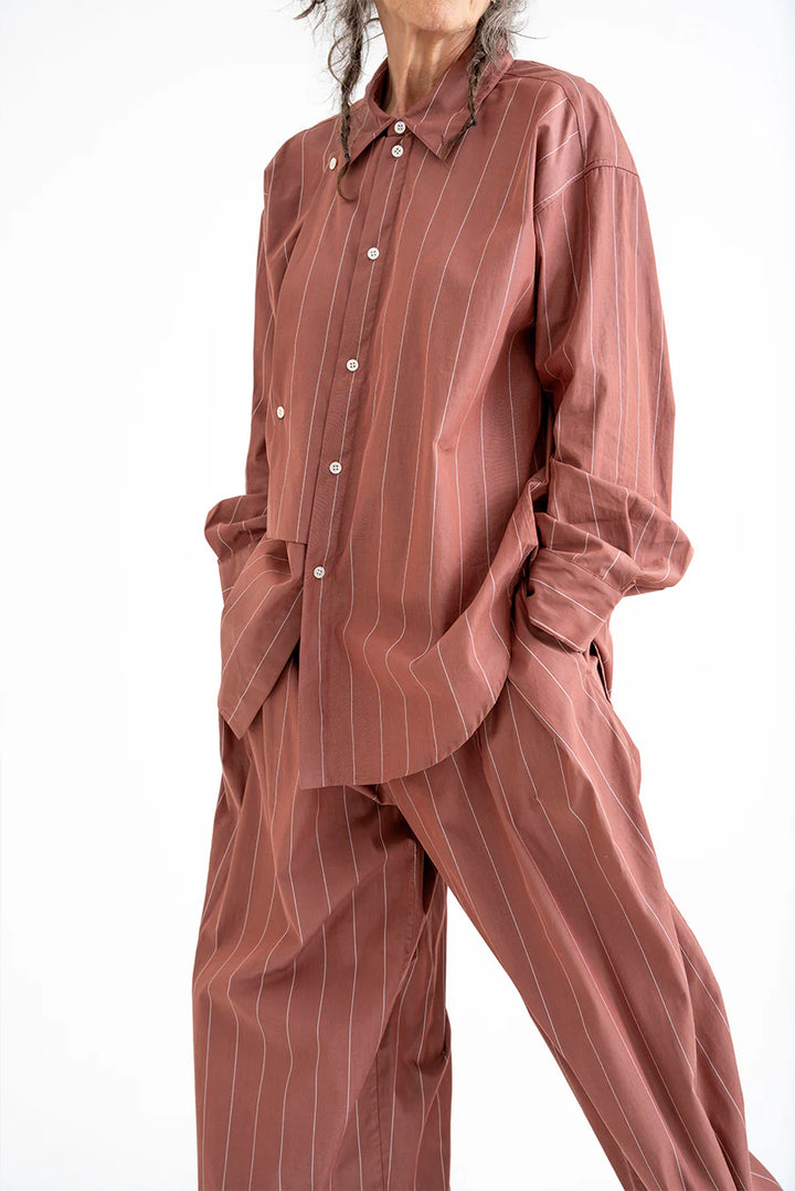 Wright + Doyle - Beaduc Shirt - Pompeian Stripe