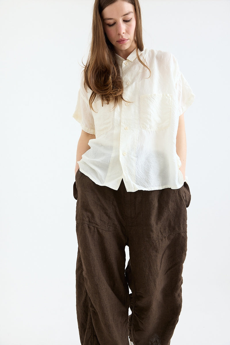 Kaval - Shrunk Short Shirt - Khadi Silk