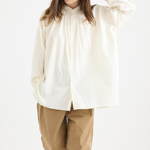 トップス kaval Wide gather blouse Kaval - Wide Gather Blouse - Natural – Scarlet Jones