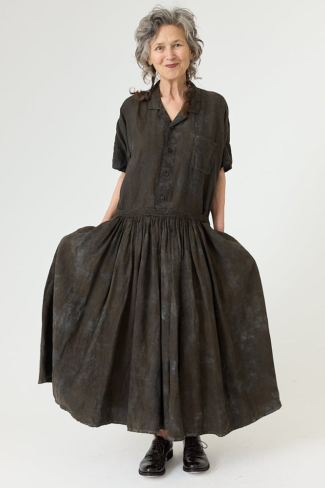 Kaval - Front Gather Short Sleeve Dress