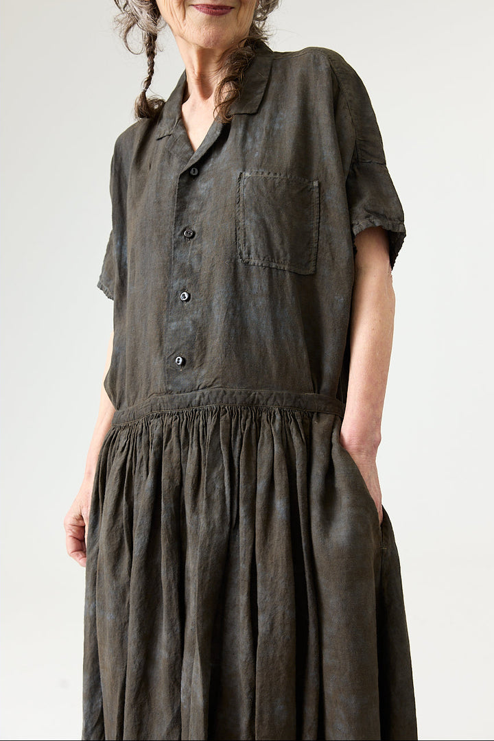 Kaval - Front Gather Short Sleeve Dress