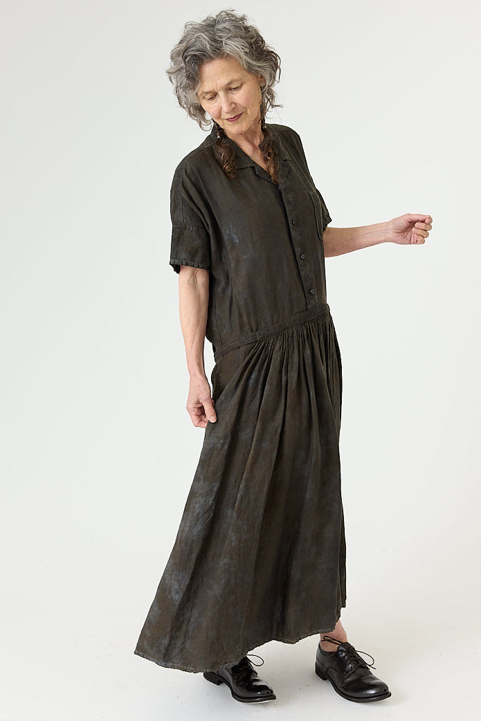 Kaval - Front Gather Short Sleeve Dress