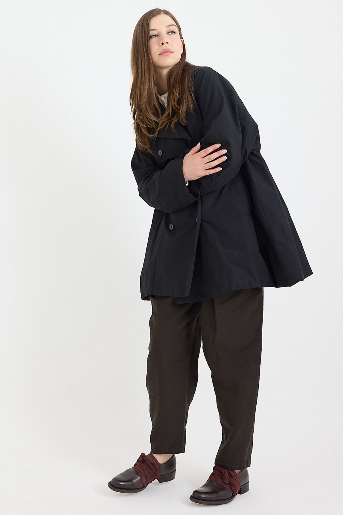 当店の記念日 Half - Kaval Length Jones Scarlet – Black - Coat Trench ジャケット・アウター