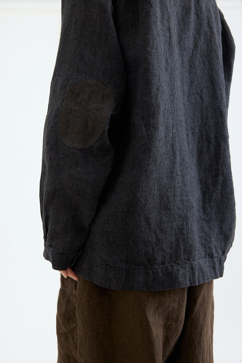Kaval - Henry Neck Blouse - Washed Linen