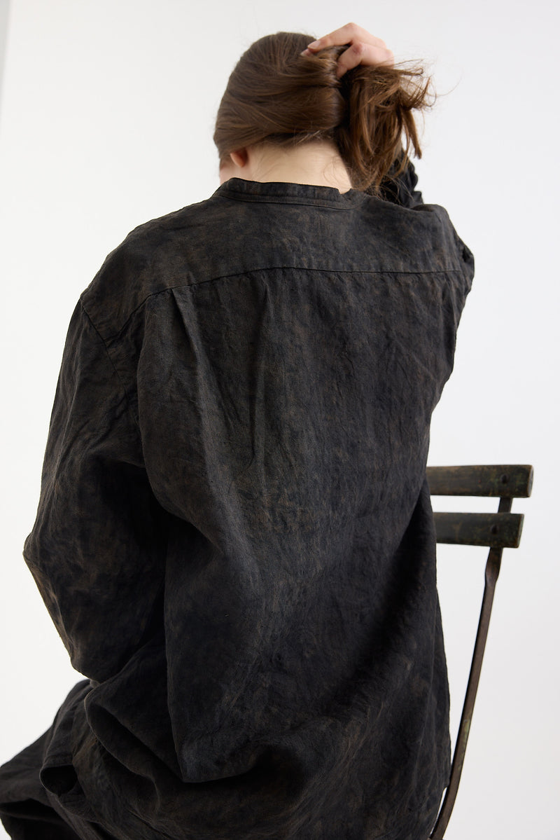 Kaval - Henry neck blouse - Ash Glaze
