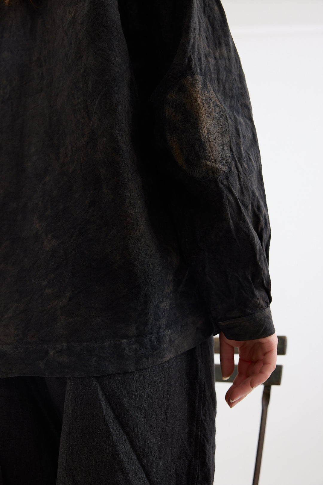 Kaval - Henry neck blouse - Ash Glaze