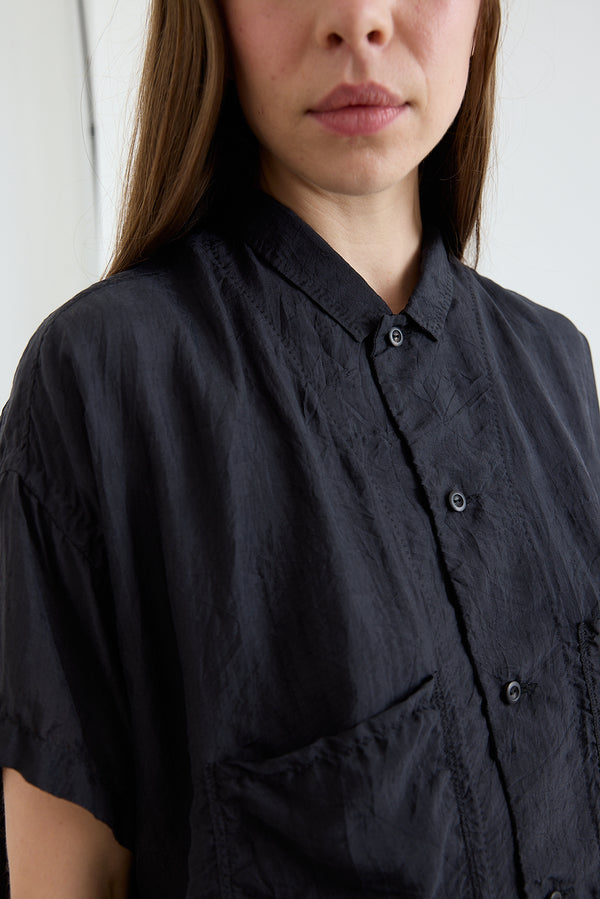 Kaval - Shrunk Short Shirt - Khadi Silk