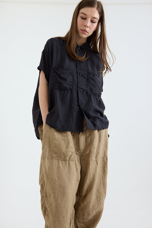 Kaval - Shrunk Short Shirt - Khadi Silk