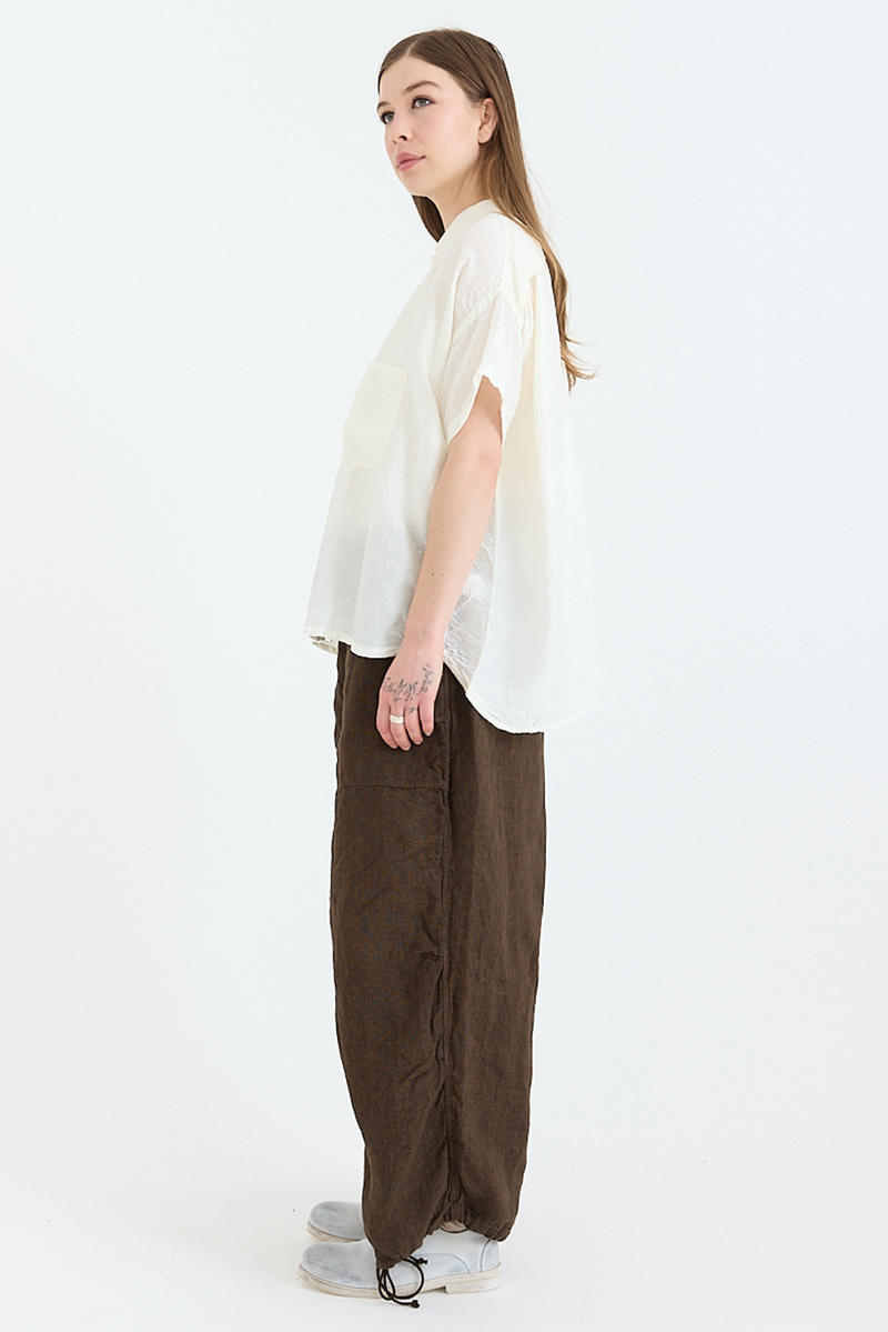 Kaval - Shrunk Short Shirt - Khadi Silk