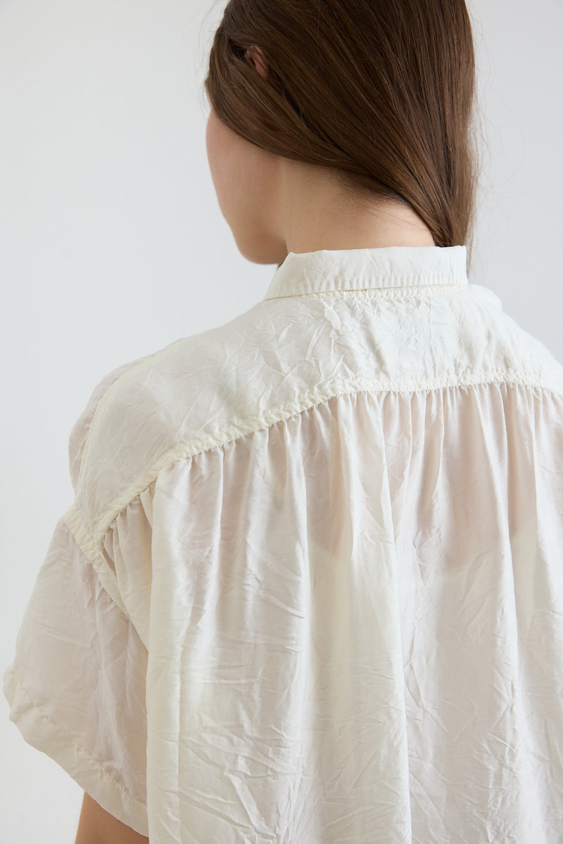 Kaval - Shrunk Short Shirt - Khadi Silk