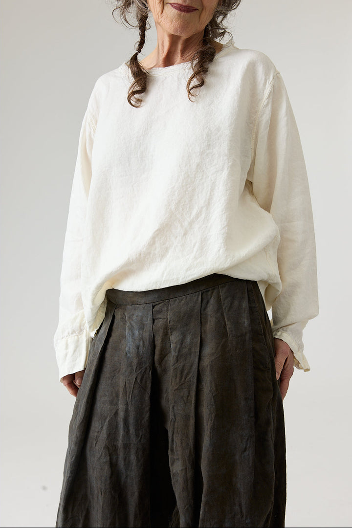 Kaval - Silk Linen Tee Blouse