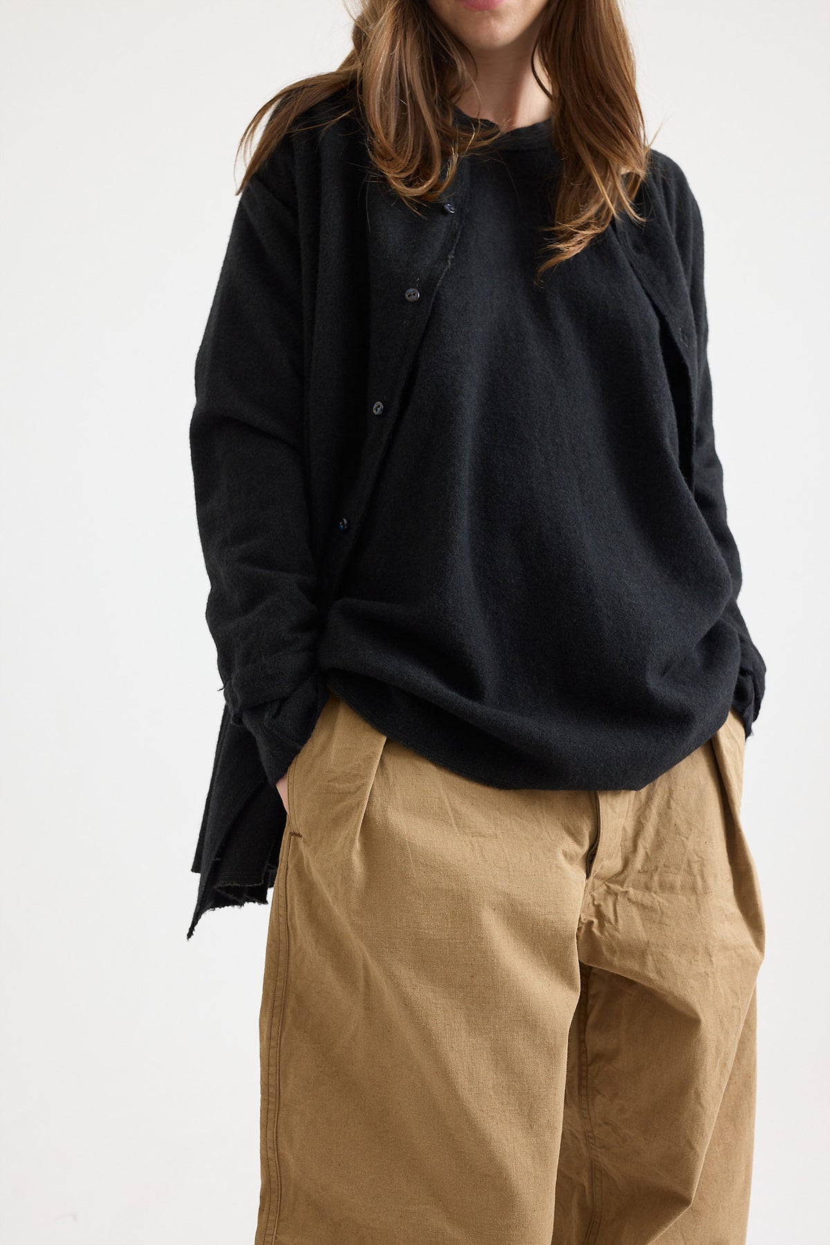 【新品定価以下】kaval Daily shirt ブラウン Kaval - Stole Shirt - Black Khaki – Scarlet Jones