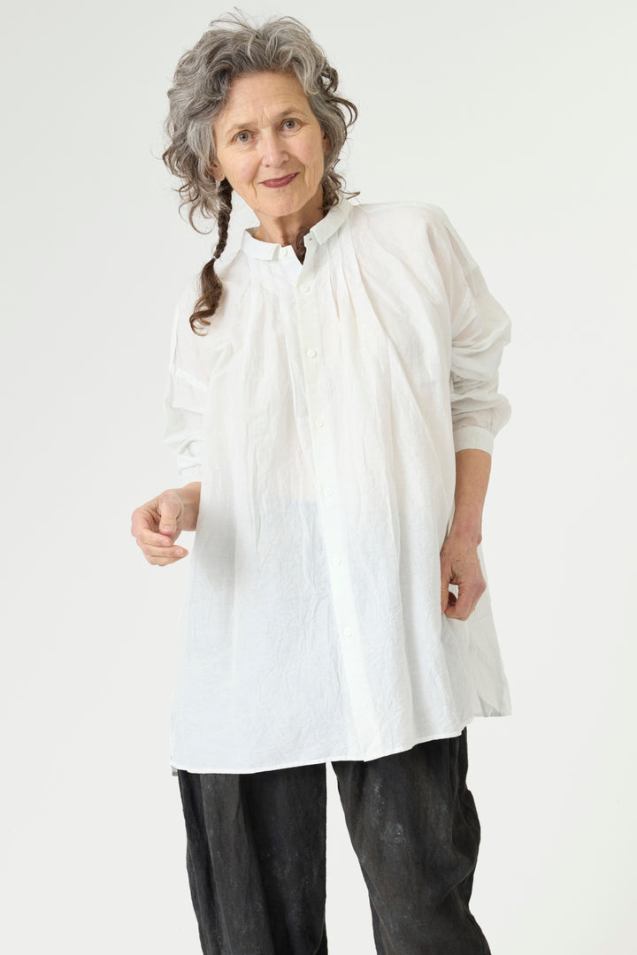 Kaval - Wide Gather Blouse - Ice Mint
