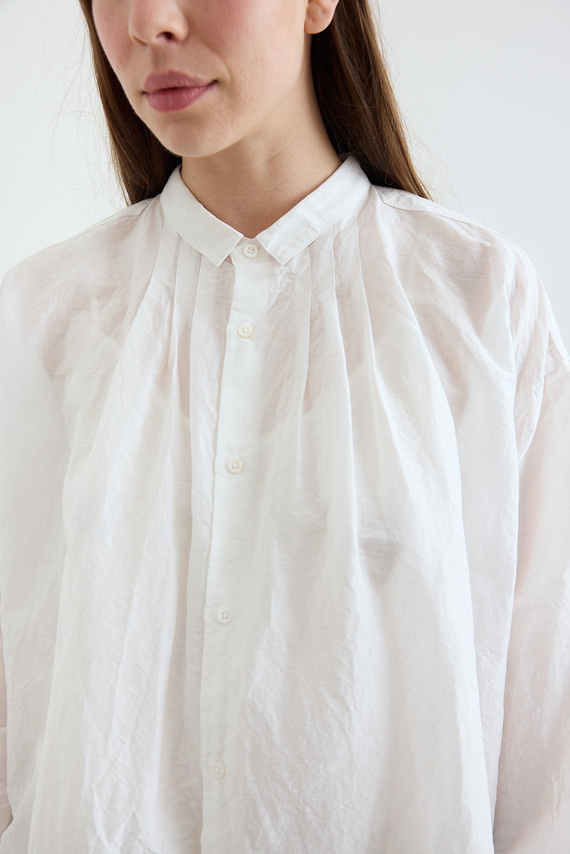 Kaval - Wide Gather Blouse - Cotton/Linen
