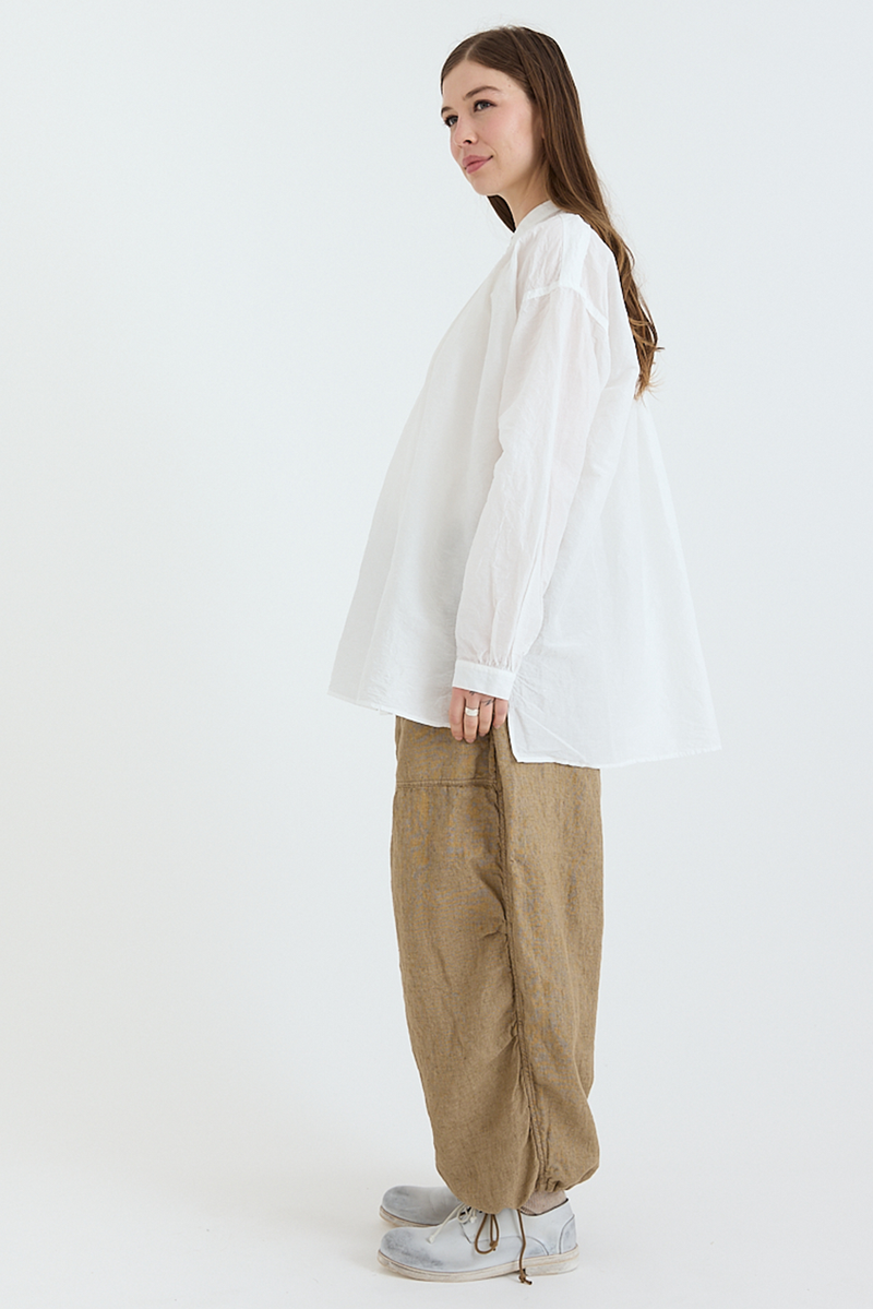 Kaval - Wide Gather Blouse - Cotton/Linen