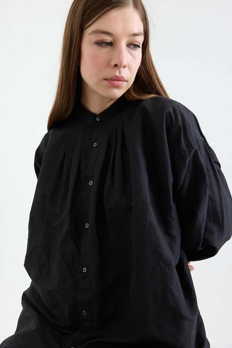 Kaval - Wide Gather Blouse - Cotton/Linen