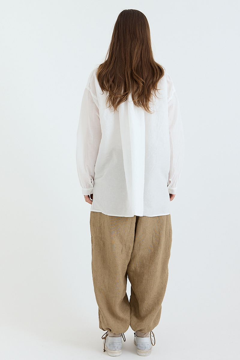 Kaval - Wide Gather Blouse - Cotton/Linen