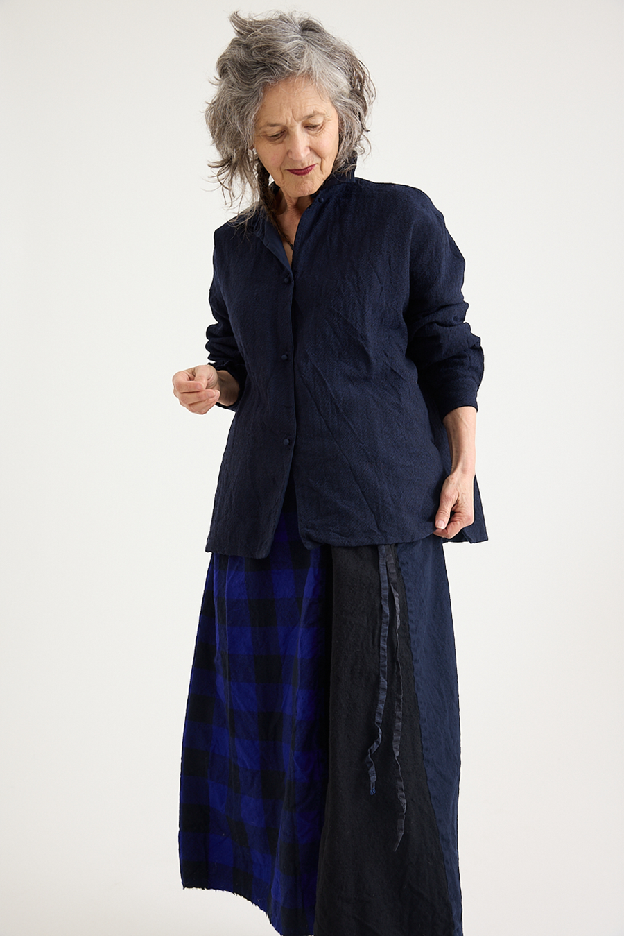 Daniela Gregis - Larga Reversible Jacket - Dark Blue – Scarlet Jones