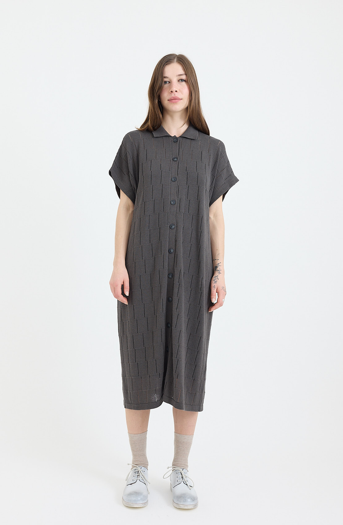 Lauren Manoogian Lattice Shirt Dress