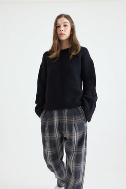 Lauren Manoogian - Vello Crewneck - Black