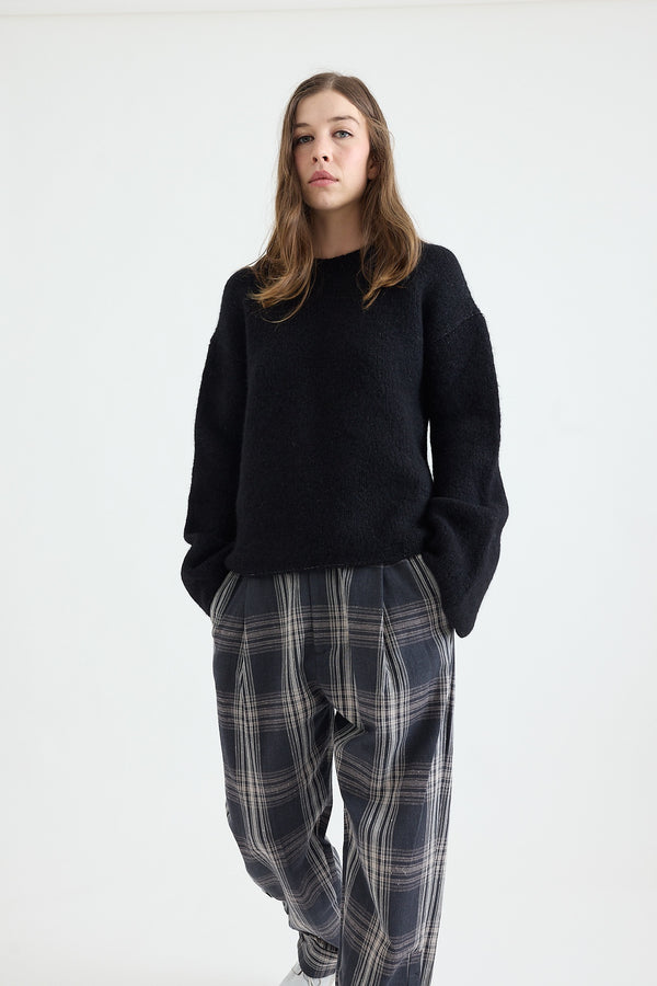 Lauren Manoogian - Vello Crewneck - Black
