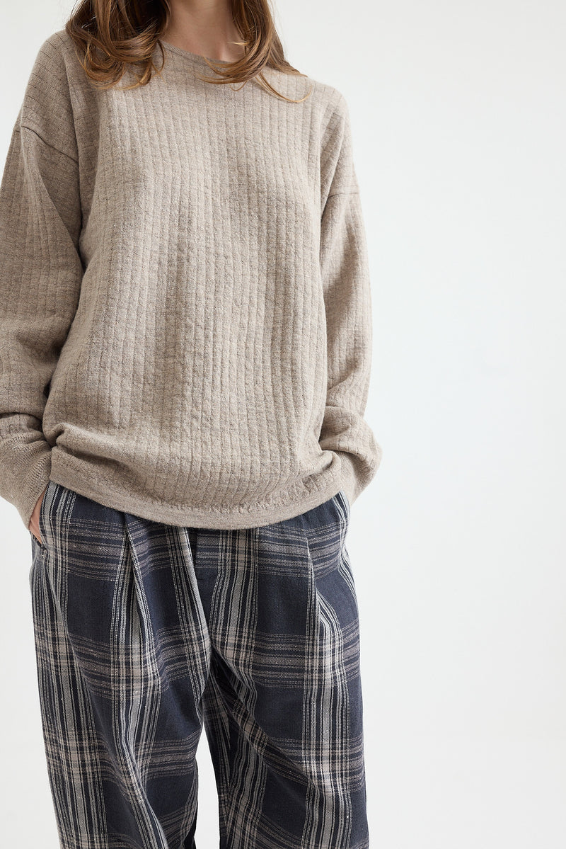 Lauren Manoogian - Line Quilt Crewneck - Dust