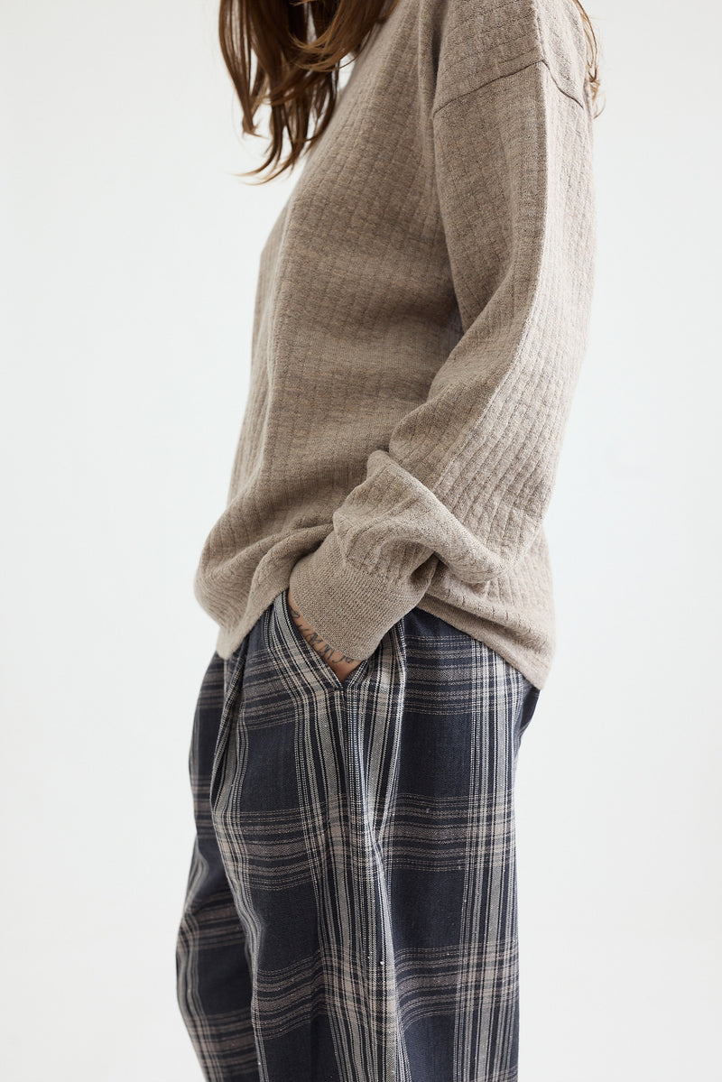 Lauren Manoogian - Line Quilt Crewneck - Dust