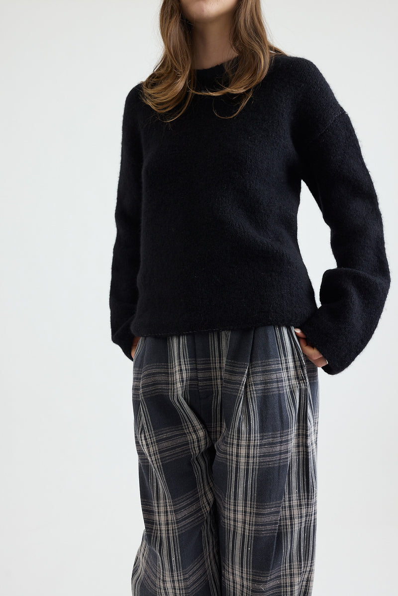 Lauren Manoogian - Vello Crewneck - Black