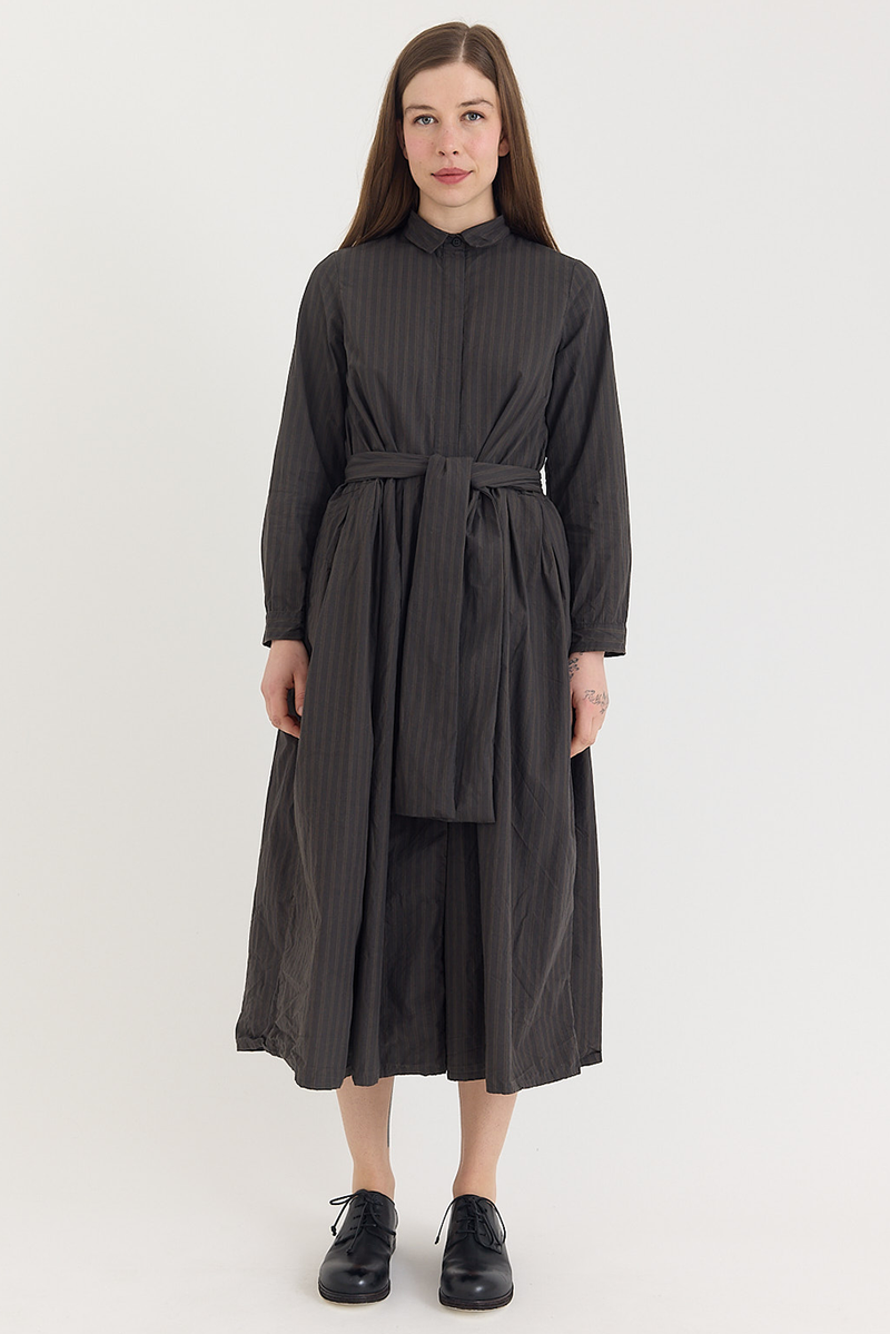 Bergfabel - Lena Dress - Moss Stripe