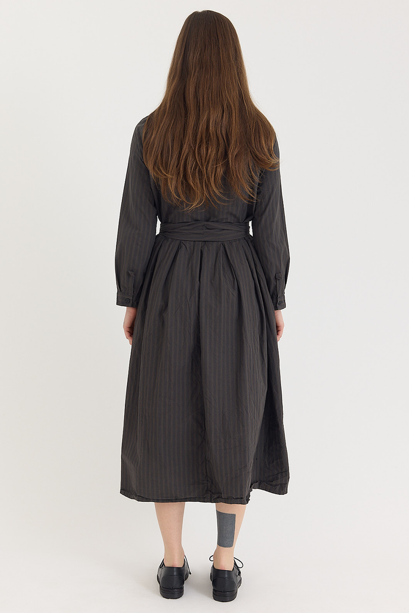 Bergfabel - Lena Dress - Moss Stripe