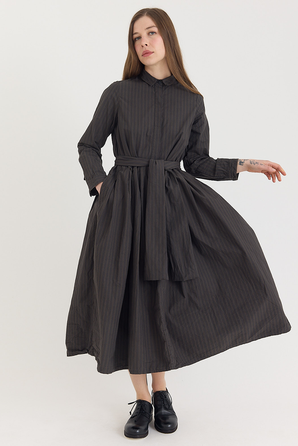 Bergfabel - Lena Dress - Moss Stripe