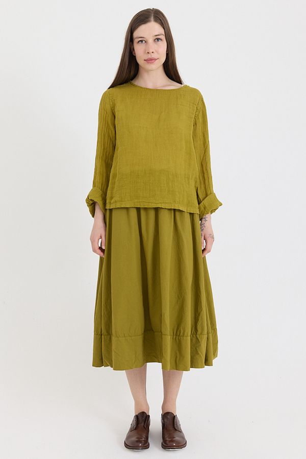Metta - Ash A-line Skirt - Cotton Twill