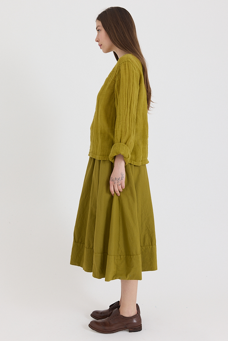Metta - Ash A-line Skirt - Cotton Twill