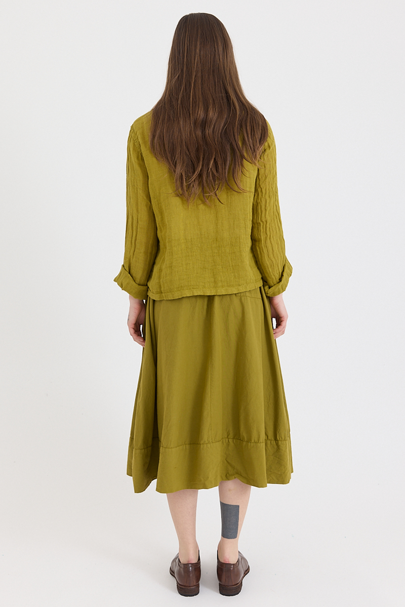 Metta - Ash A-line Skirt - Cotton Twill