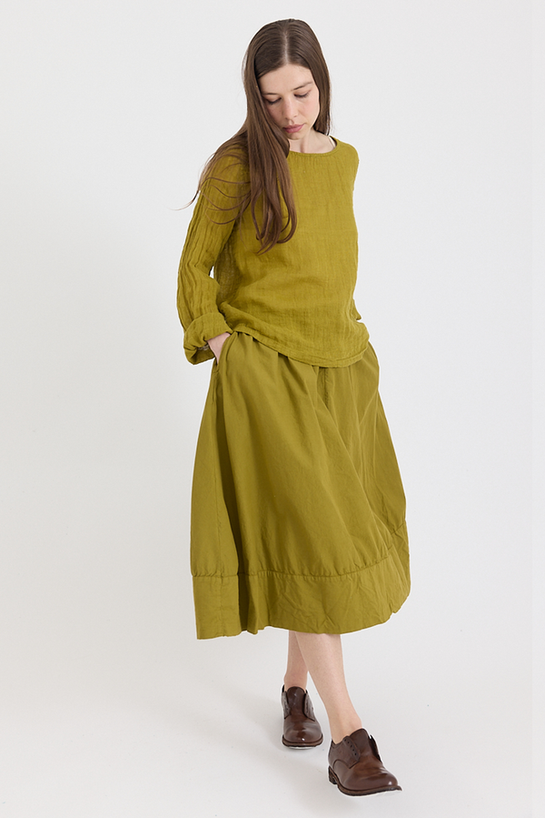 Metta - Ash A-line Skirt - Cotton Twill