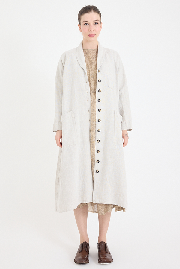 Metta - Linden Coat - Mid Weight Linen