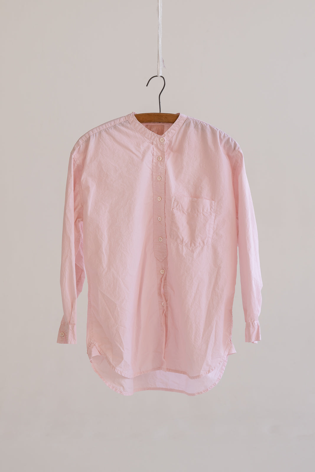 Metta - Italy Collarless Shirt - Cotton Poplin