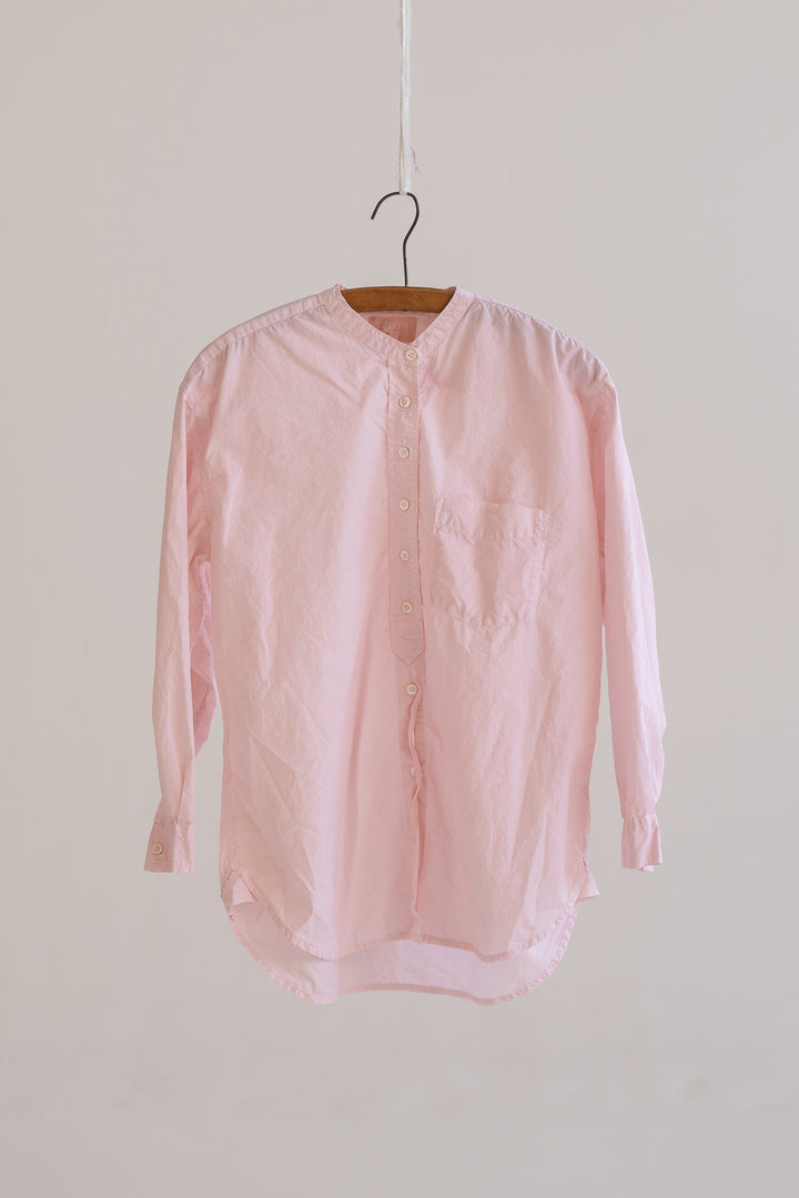 Metta - Italy Collarless Shirt - Cotton Poplin