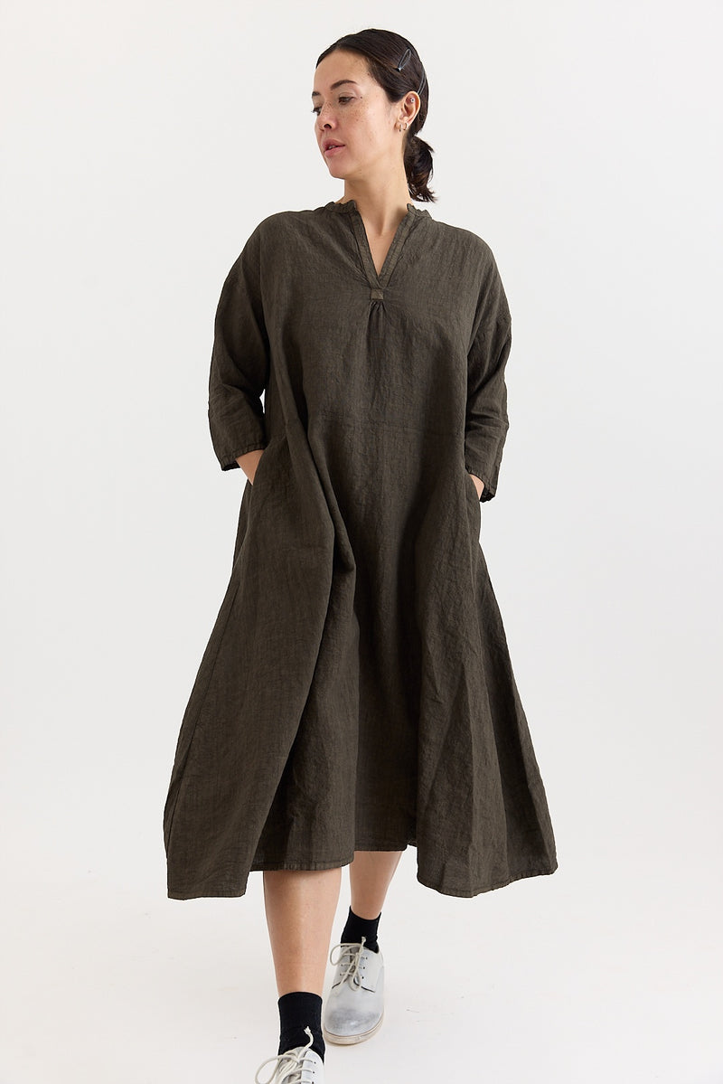 manuelle guibal linen dress Manuelle Guibal| Denim Blue Loomi Tunic Dress, 1