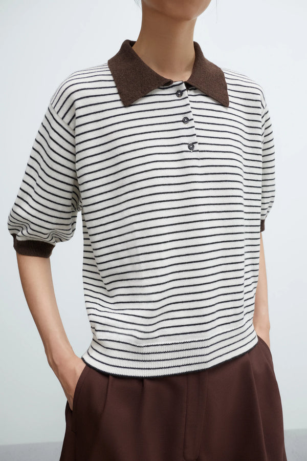 Cordera - Merino Wool Striped Polo