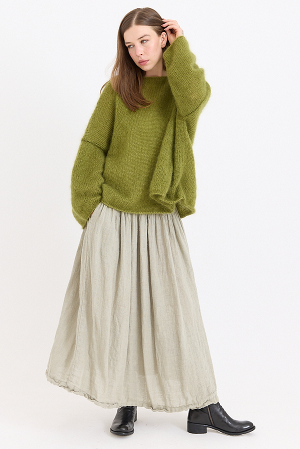 Metta - Primrose Skirt - Rustic Gauze Linen
