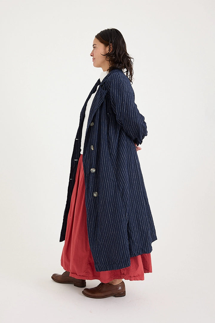 Metta - 1915 Unisex Duster Jacket - Pin Stripe