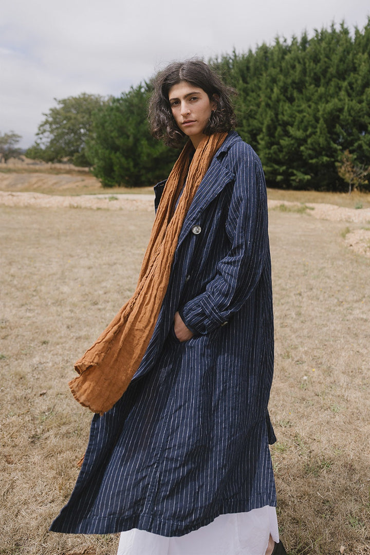 Metta - 1915 Unisex Duster Jacket - Pin Stripe