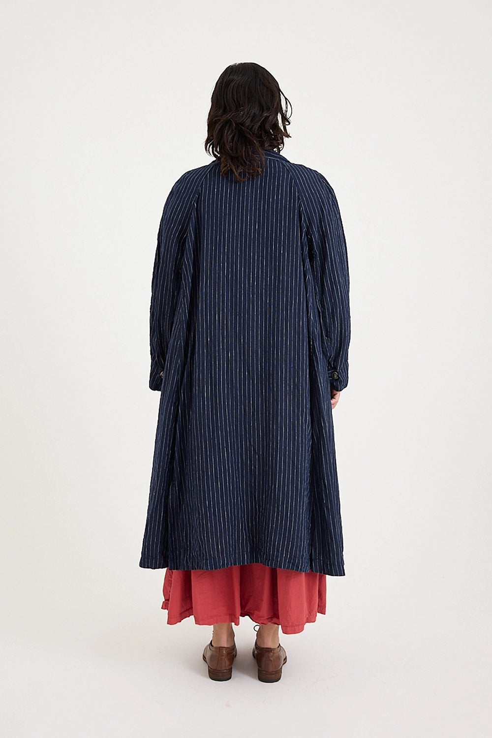 Metta - 1915 Unisex Duster Jacket - Pin Stripe