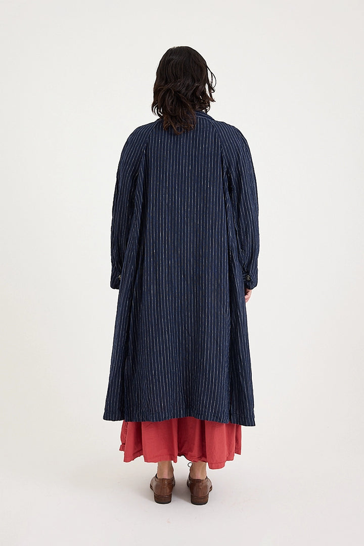 Metta - 1915 Unisex Duster Jacket - Pin Stripe