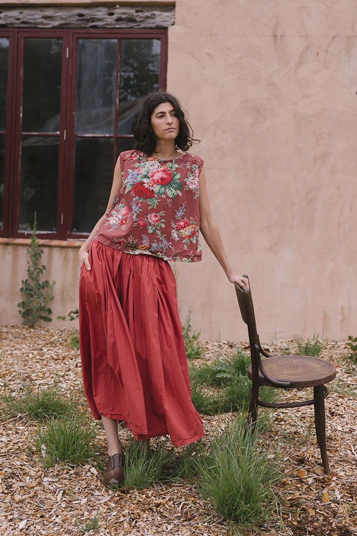 Metta - Anna Top - Sunset Garden Chintz