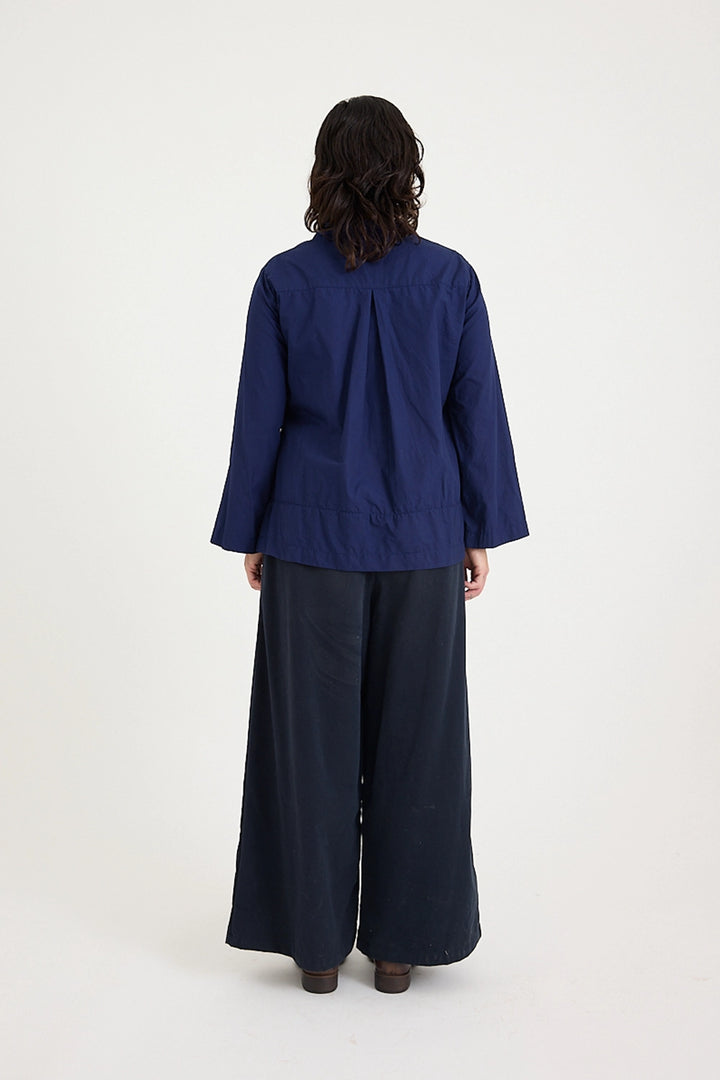 Metta - Aya Wide Pleat Pant - Brushed Cotton Twill